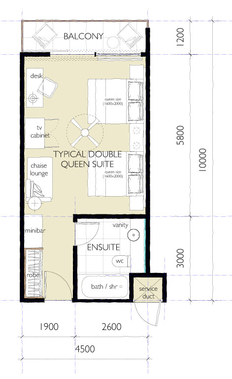 The Rydges Resort, Fiji- Typical Lagoon Bure